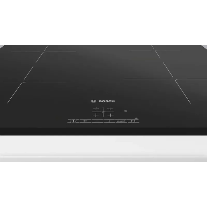 Bosch | Placa | PUE63KBB6E | Inducción | Número de zonas de cocción 4 | Táctil | Temporizador | Negro