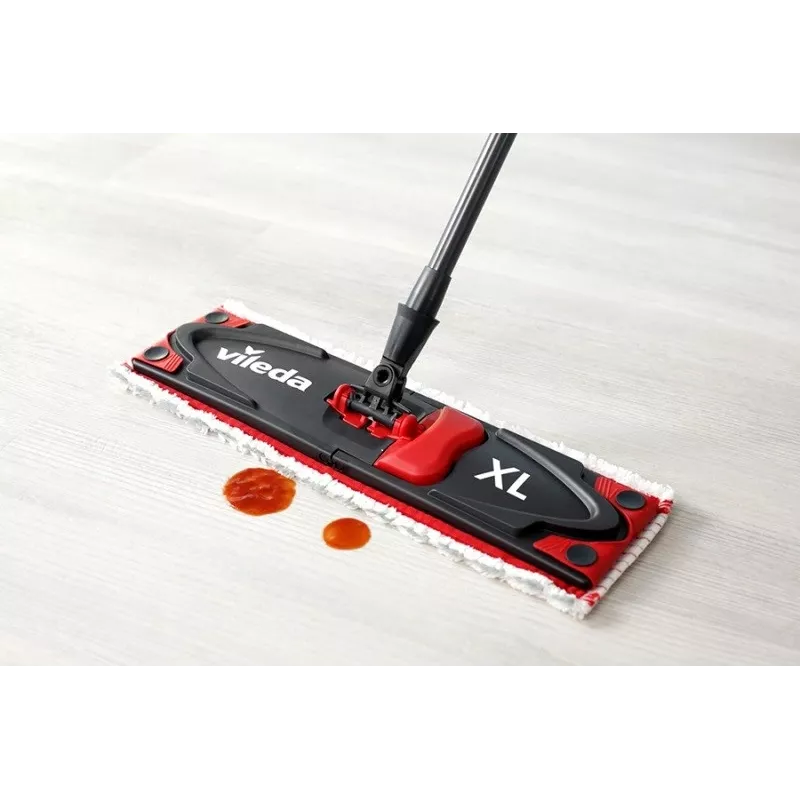 Fregona VILEDA Ultramax XL Box — cabezal giratorio de microfibra 360° lavable, plegable, para suelos duros
