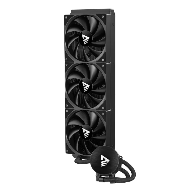Kit de refrigeración líquida SAVIO NOX 360 mm (3 ventiladores de 120 mm, base de cobre, radiador de aluminio) negro, 600–1800 rpm
