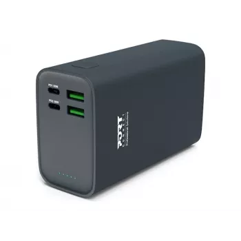 PORT CONNECT Batería externa USB-C PD | 26800 mAh | Azul
