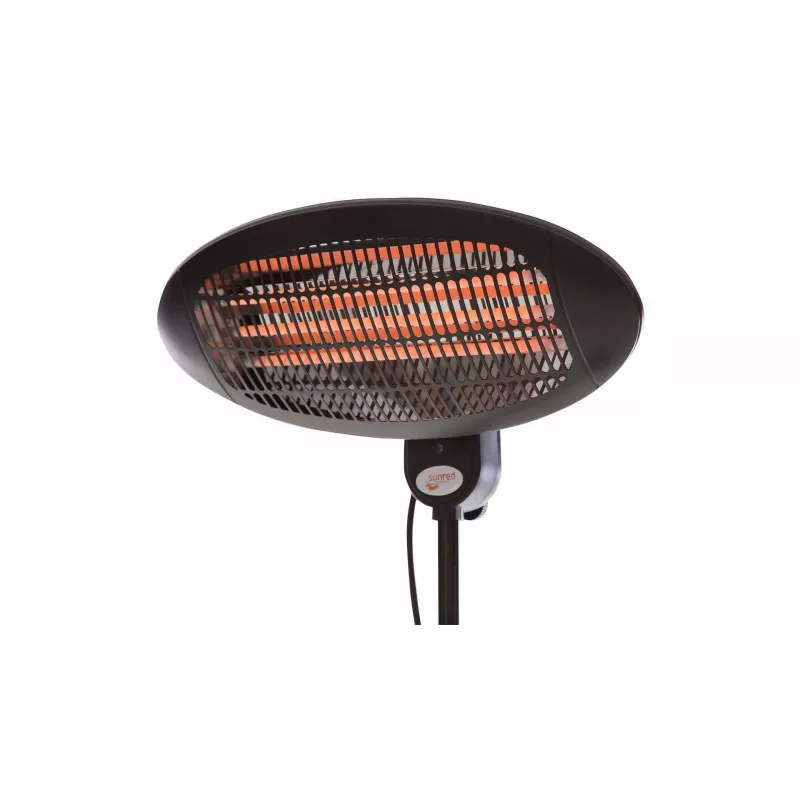 Calefactor eléctrico Sunred SMQ2000A para interior y exterior negro 2000 W calefactor eléctrico de cuarzo