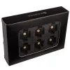 Tornillos de montaje para ventilador RAIJINTEK Pelias negros – pack de 6, accesorio de montaje para ventiladores de PC
