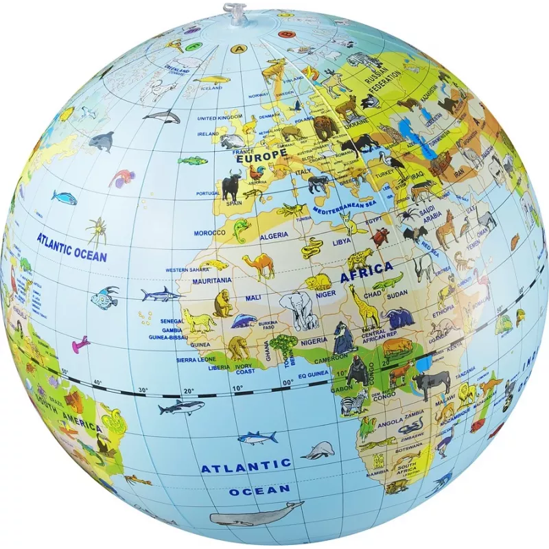Globo terráqueo Caly Animal Globe Maxi 50 cm, multicolor