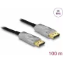 DeLOCK Cable óptico activo DisplayPort 1.4 8K 100 m