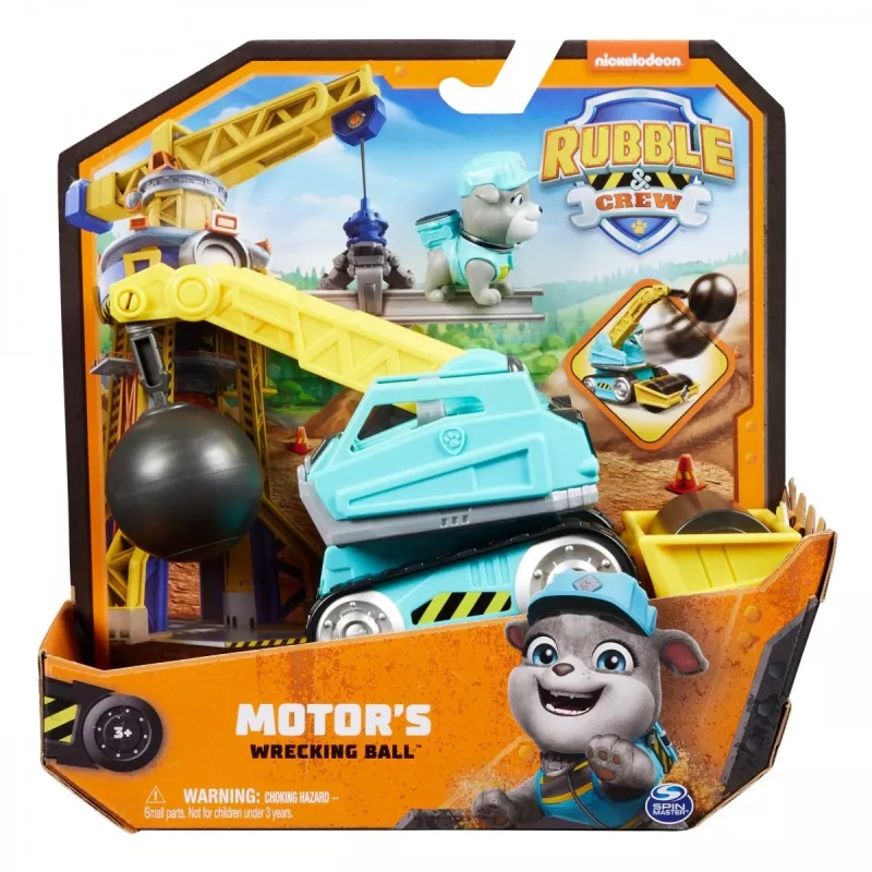 Camión bola de demolición Rubble & Crew motor 3+ años plástico negro azul amarillo