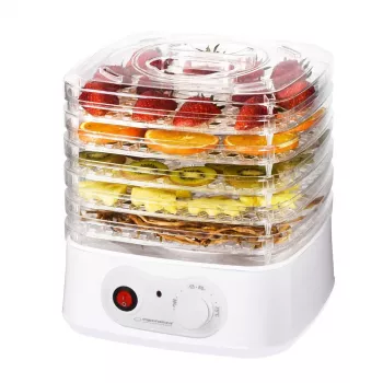 Esperanza EKD004 deshidratador de alimentos, transparente, blanco 250 W