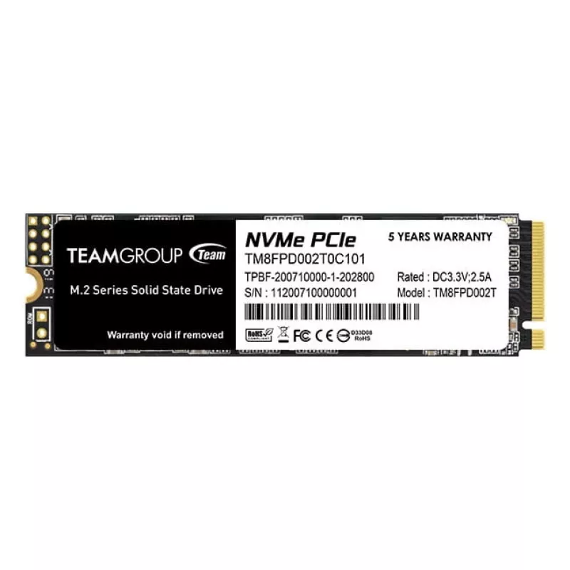 Unidad SSD Team Group 2 TB M.2 PCI Express 3.0 NVMe MP33 PRO