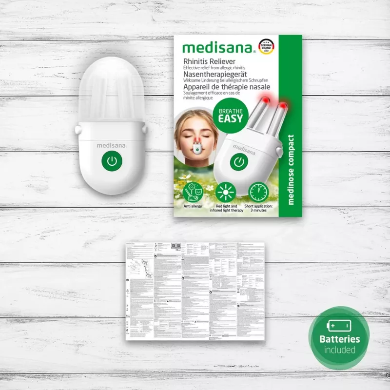 Medisana Medinose Compact Dispositivo de fototerapia nasal para rinitis alérgica