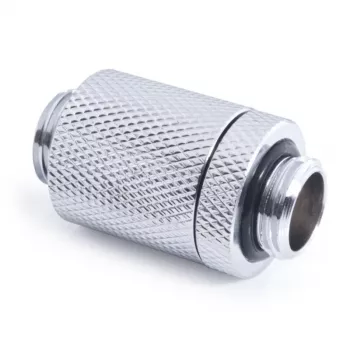 Alphacool ES D-Plug 25,5 mm de G1/4 macho a G1/4 macho, cromado