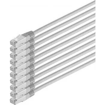 Cable de red ShiverPeaks 75713-H-SET10 Cat 6 S/FTP PIMF, pack de 10