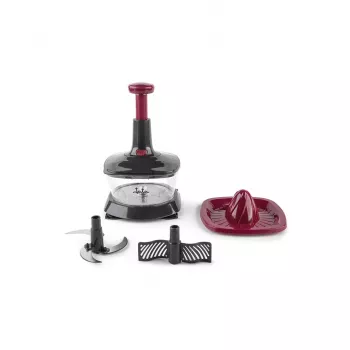 Picadora de alimentos manual JATA HMAQ4505 negra burdeos