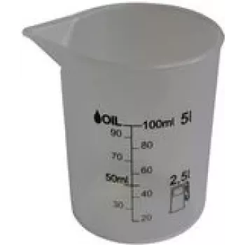 Vaso medidor IWH 125 ml, transparente, polietileno de alta calidad