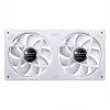 Ventilador Jonsbo ZA-240 ARGB Infinity Mirror de 240 mm blanco, dos ventiladores de 120 mm, soporte PWM