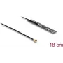 Antena DELOCK 2,4 GHz omnidireccional 3,4 dBi conector macho I-PEX MHF® I con cable FPC de 18 cm para montaje interno adhesivo