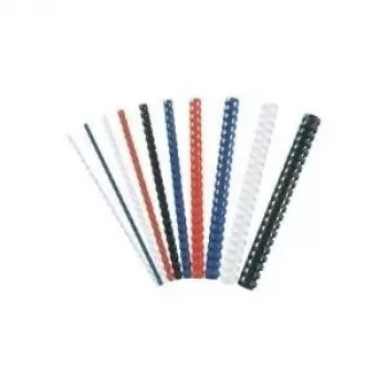 Fellowes - 12 mm - 21 anillas - A4 (210 x 297 mm) - 80 hojas - blanco - 25 uds. espiral de plástico - para Fellowes Galaxy 500, Orion 500, Pulsar+ 300, Quasar+ 500, Star+ 150