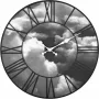NeXtime Reloj 3037 Clouds, Ø39 cm, pared, negro