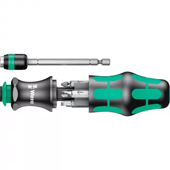 Wera Kraftform Kompakt 25 juego de destornillador con puntas, 7 uds., negro/verde