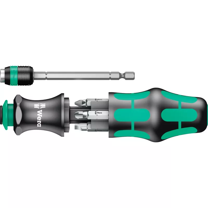 Wera Kraftform Kompakt 25 juego de destornillador con puntas, 7 uds., negro/verde