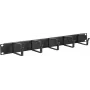 Panel de gestión de cables LOGON RAO100BL Negro Aluminio 48,3 cm