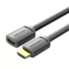 Cable HDMI Vention AHCBD 0,5 m, HDMI tipo A conector macho a HDMI tipo A conector hembra, HDMI 2.0, contactos dorados, negro
