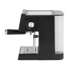 Jata JECA2525 cafetera espresso, 20 bar, 850 W, depósito de agua de 1,8 l, tubo de vapor, negra / acero inoxidable