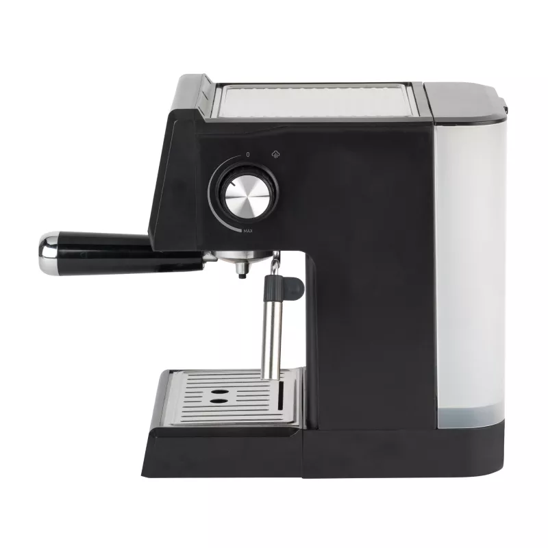Jata JECA2525 cafetera espresso, 20 bar, 850 W, depósito de agua de 1,8 l, tubo de vapor, negra / acero inoxidable