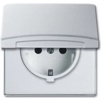 BUSCH-JAEGER Toma de corriente SCHUKO IP44 20EUGK-33-101 AW44 Tapa 20EUGK-33-101 (20EUGK-33-101)