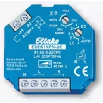 Regulador de intensidad universal para montaje empotrado/superficial ELTAKO EUD61NPN-UC (EUD61NPN-UC)