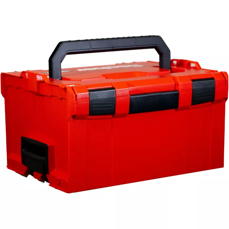 Caja de herramientas FISCHER L-BOXX FLB 238 vacía, rojo/negro, maletín de almacenamiento modular