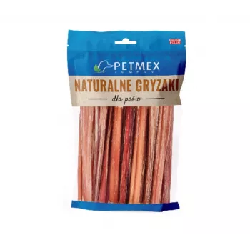 Palos dentales para perros PETMEX pene de ternera 15 cm — snack masticable natural de un solo ingrediente de ternera, 400 g