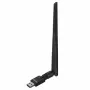 Adaptador USB Wi-Fi LANBERG NC-0300-WIE, USB 2.0, dos antenas externas de 5 dBi, Wi-Fi 300 Mbit/s, Ethernet/Wi-Fi, negro