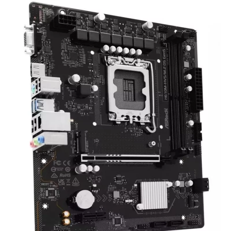 Placa base ASRock H610M-HVS/M.2 D5 GEN5 — LGA1700, DDR5, PCIe 5.0, mATX