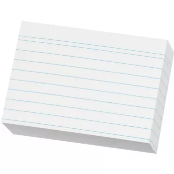 Ficha Herlitz A8 rayada blanca 120g pack de 200
