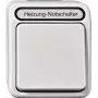 MERTEN Interruptor de parada de emergencia/conmutador para calefacción MEG3448-8029 1 polo con luz de control Gris claro AQUASTAR MEG3 MEG3448-8029 (MEG3448-8029)