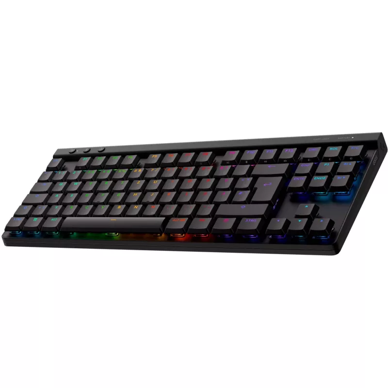 Logitech G G515 - Teclado - LIGHTSPEED - TKL - retroiluminación - inalámbrico - 2,4 GHz, Bluetooth, USB - QWERTZ - alemán - interruptores: GL Li