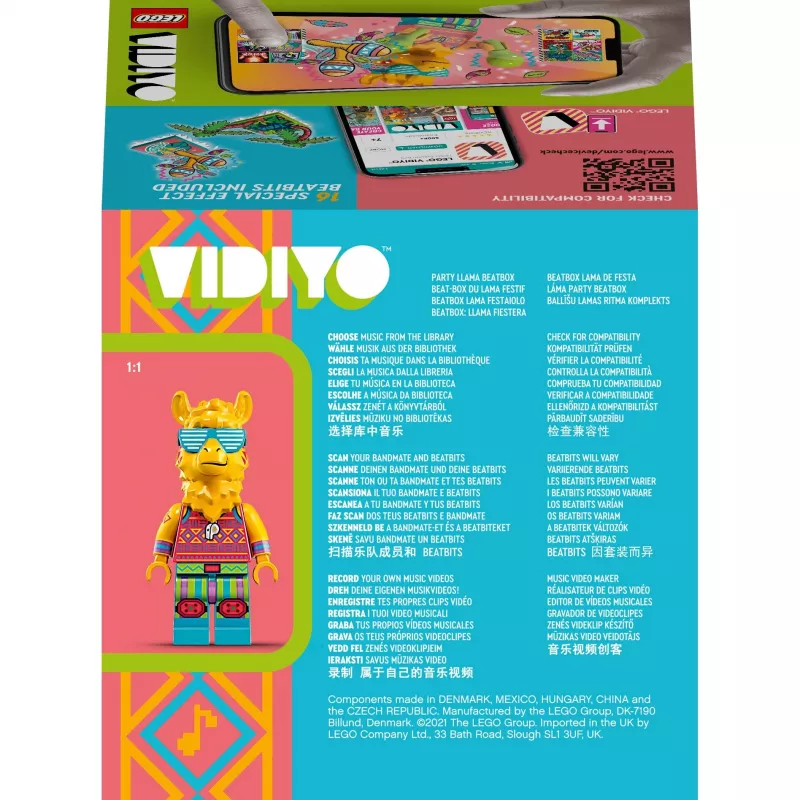 LEGO VIDIYO BeatBox 43105 Party Llama — set de juego interactivo de música y baile