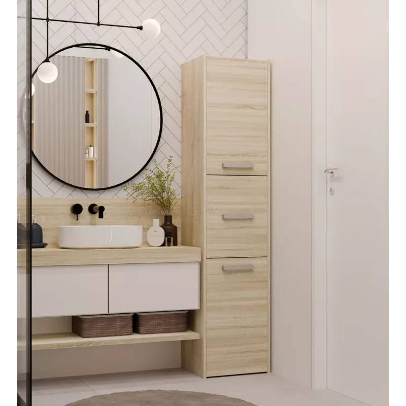 Armario de baño Topeshop S43 SONOMA roble