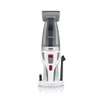 Severin HV 7146 Aspirador de escoba/eléctrico Batería Seco y húmedo UltraFine 120 W Gris, Rojo, Blanco 2,2 Ah