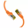 Cable de parcheo RJ45 Cat.6A S/FTP LSZH Cat.7 cable crudo naranja