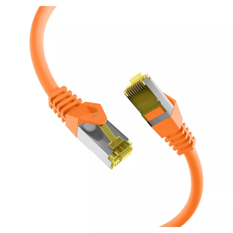 Cable de parcheo RJ45 Cat.6A S/FTP LSZH Cat.7 cable crudo naranja
