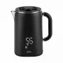 Jata JEHA1575 hervidor eléctrico, 1,7 l, 1500 W, 5 ajustes de temperatura, negro/acero inoxidable