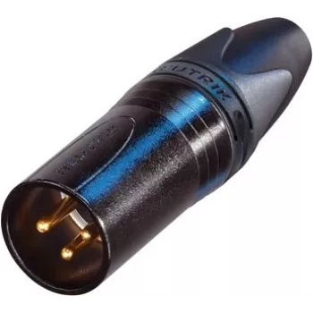 Neutrik Serie XX NC3MXX-B - conector de audio - 2,5 mm² - XLR3 (M) (NC3MXX-B)