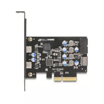 Tarjeta PCI Express x4 DELOCK 90345 con 2 conectores USB Type-C externos