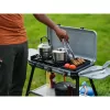 Camping Kitchen 2 Multi Cook Plus, cocina de gas gris, 2 zonas de cocción 2x 1,8 kW + plancha 0,9 kW, modelo 2025