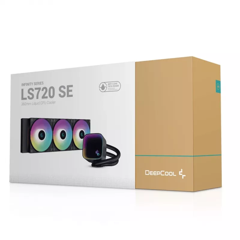 Refrigeración líquida todo en uno para procesador DeepCool LS720 SE 12 cm, negro, 1 ud.
