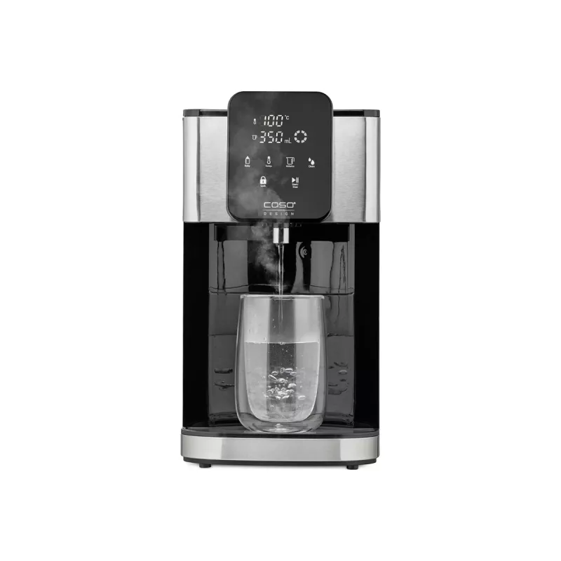 Hervidor eléctrico Caso dispensador de agua caliente Turbo HW 1660 — 4 L, 2600 W, negro/acero inoxidable