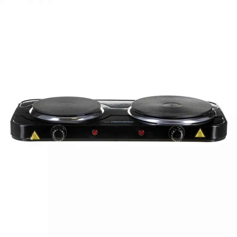 Esperanza EKH014K cocina eléctrica 2 zonas, negra