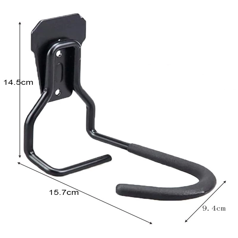 Soporte de pared para bicicleta MACLEAN MC-433 soporte vertical plegable, ancho ajustable, para bicicletas de hasta 20 kg, negro