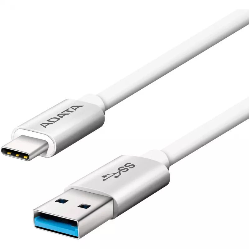 ADATA cable USB-C - USB 3.0, 1m cable USB USB 3.2 Gen 1 (3.1 Gen 1) USB C USB A blanco