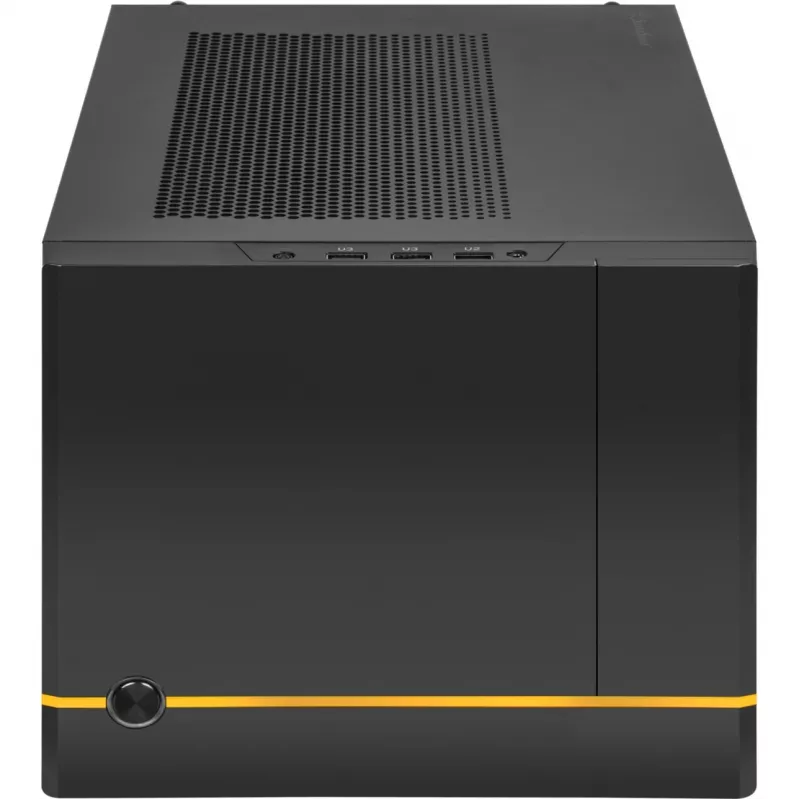 SilverStone SUGO SG14B - torre - Mini-DTX - sin fuente de alimentación (ATX / PS/2) - negro - USB/audio (SST-SG14B)